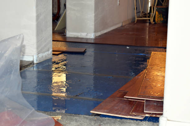 Professional Flood Damage Restoration technician working in Edison, OH